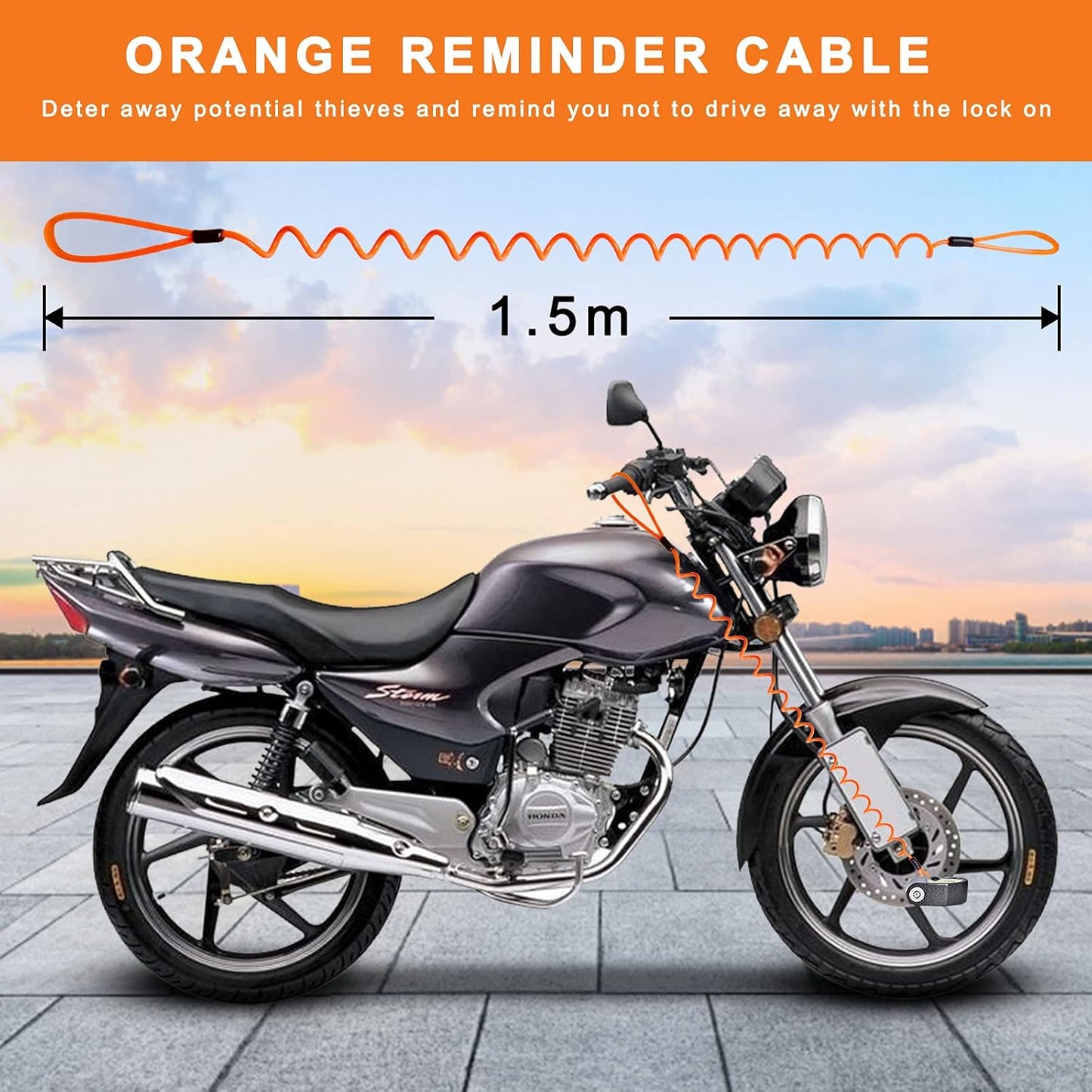 Anti Theft Disk Brake Lock (With Alarm)