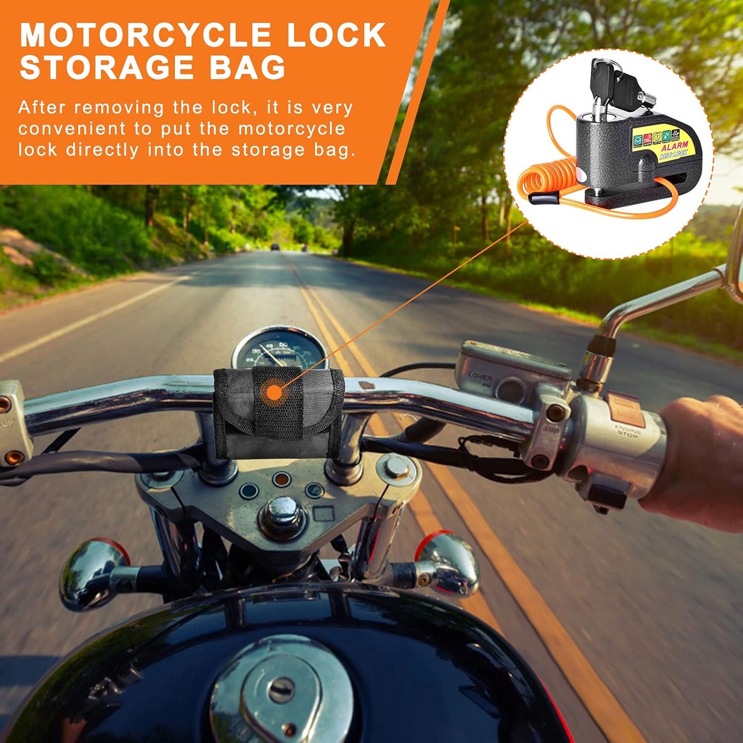 Anti Theft Disk Brake Lock (With Alarm)