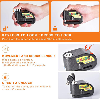 Anti Theft Disk Brake Lock (With Alarm)